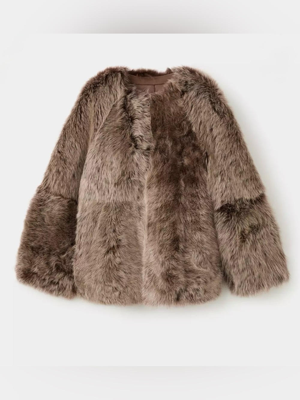 MANGO REVERSIBLE FUR COAT, 100% sheep leather with fur